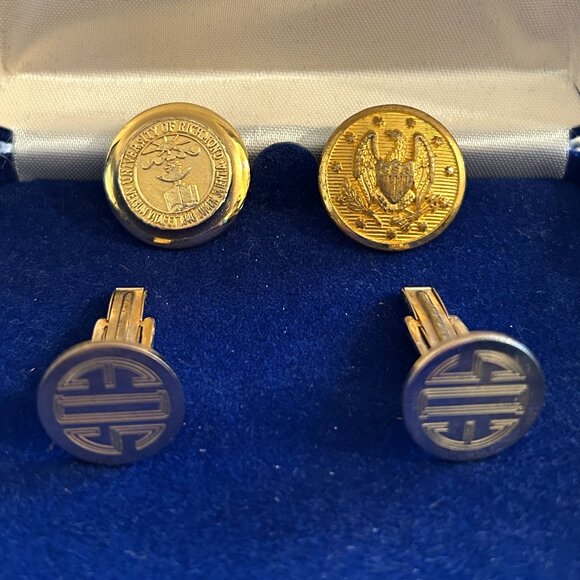 Ben Silver 14KGF Cufflinks and Buttons - Picture 2 of 6